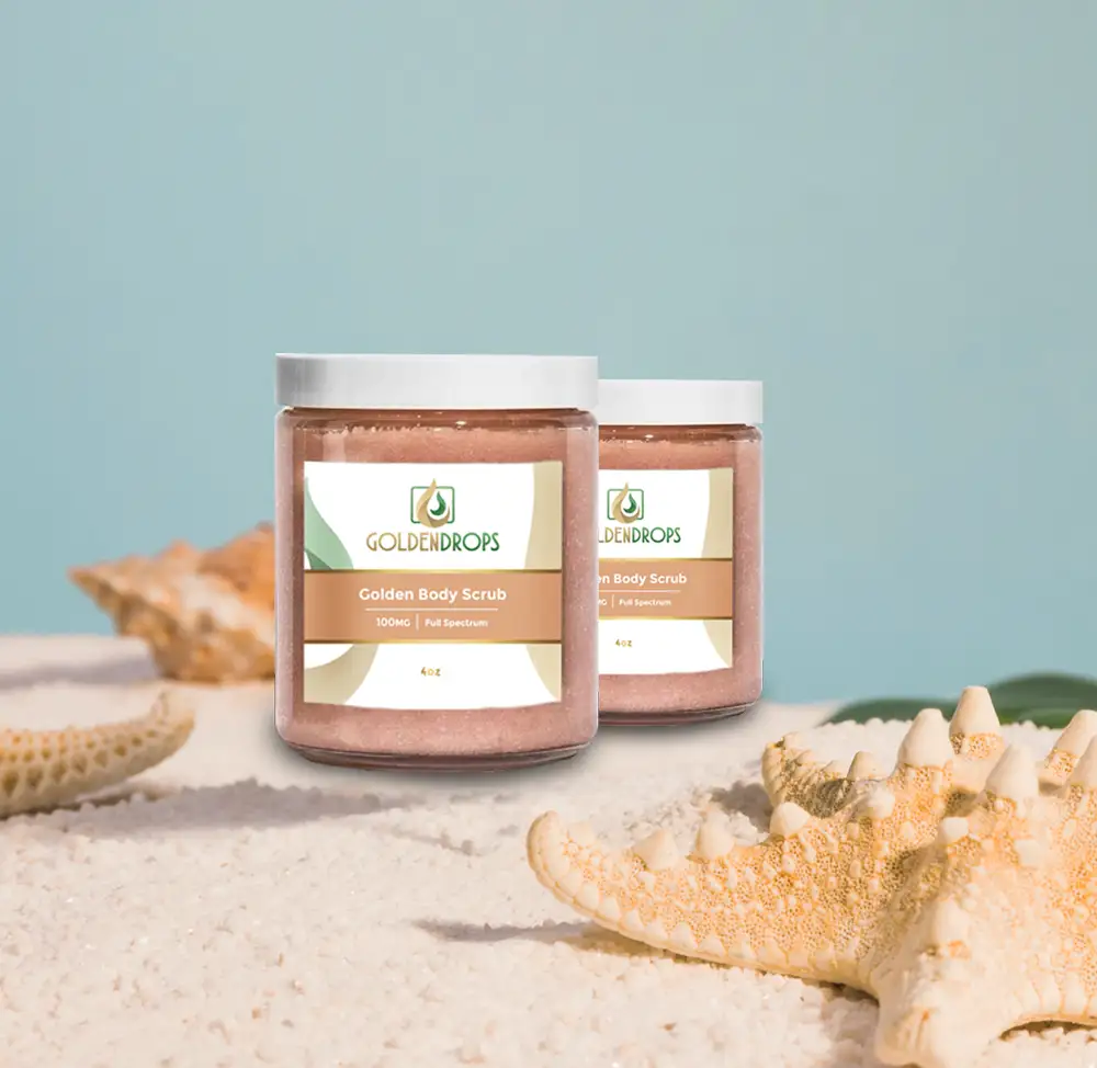 CBD Body Scrub packaging details
