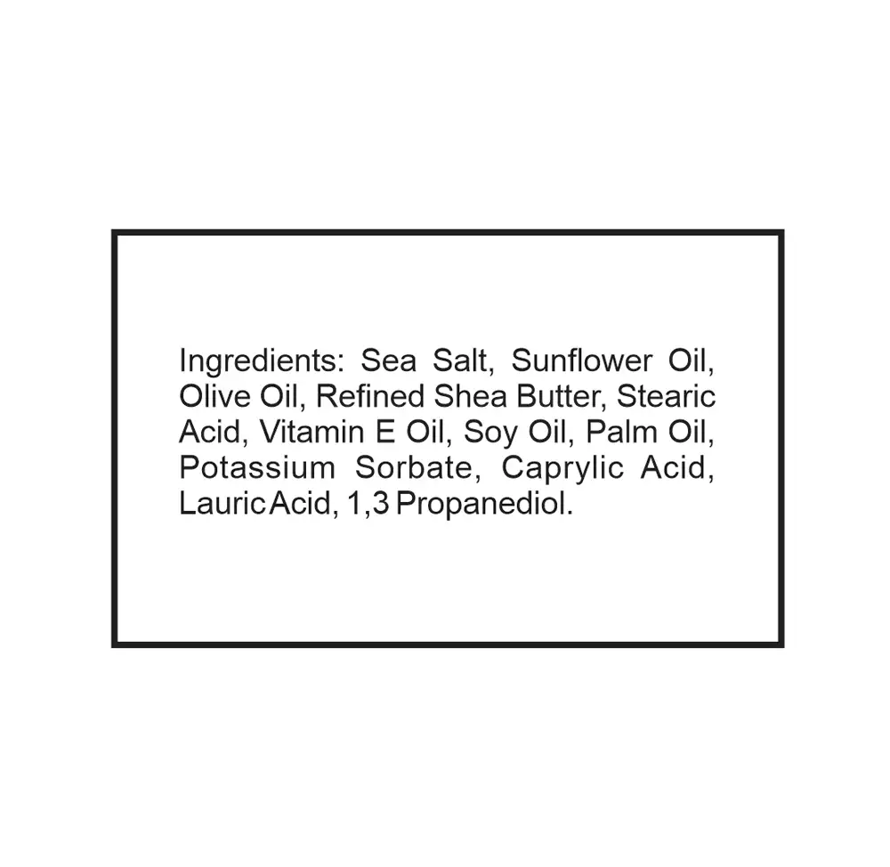 CBD Body Scrub supplement facts