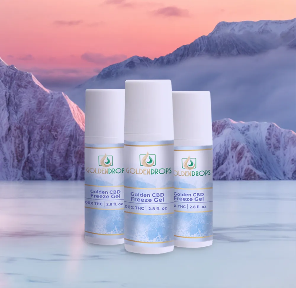 CBD Freeze Gel Roll-On 1500mg packaging details
