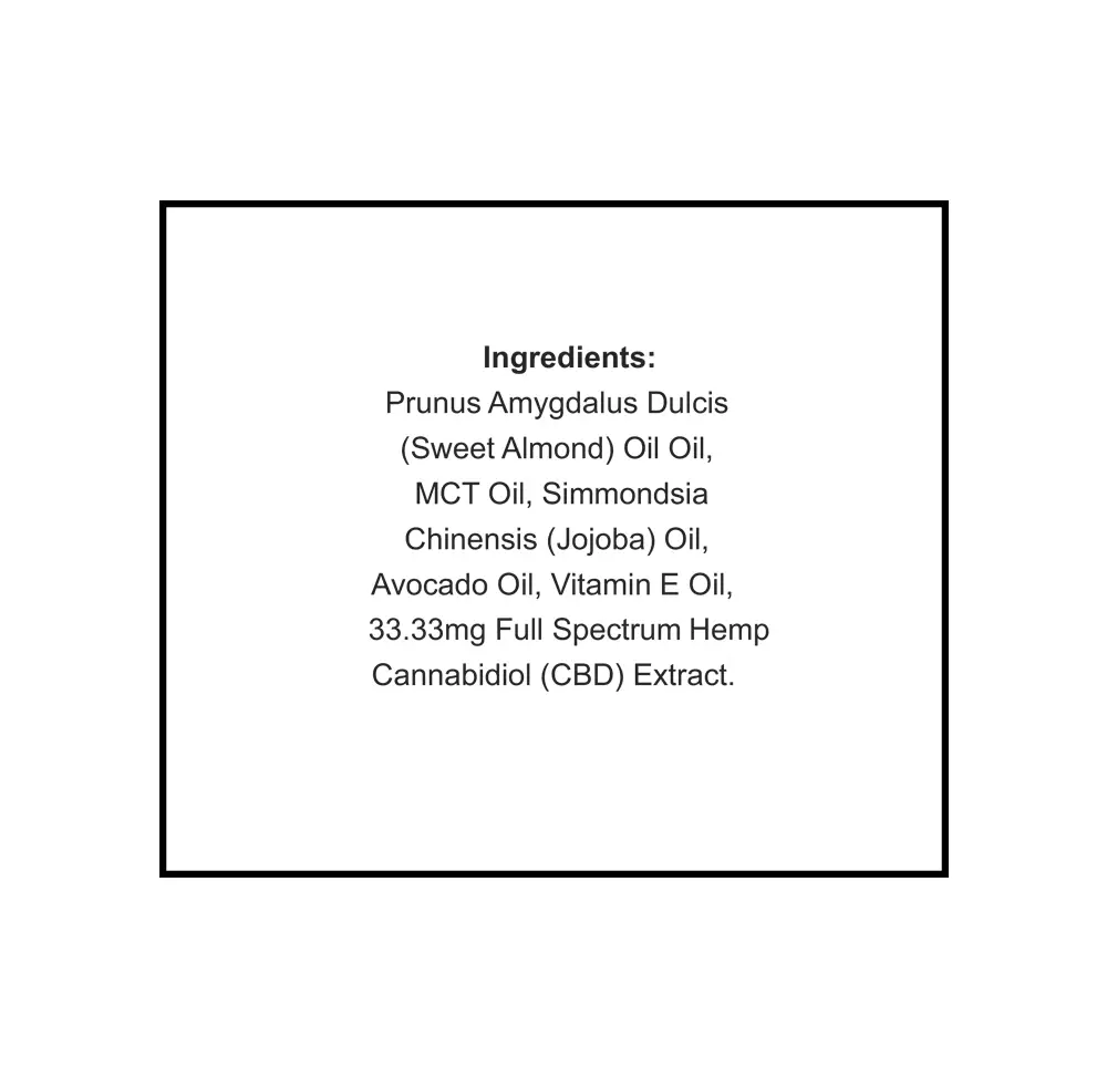 CBD Intimacy Lube supplement facts