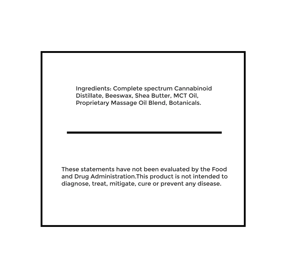CBD Muscle Pain Cream supplement facts