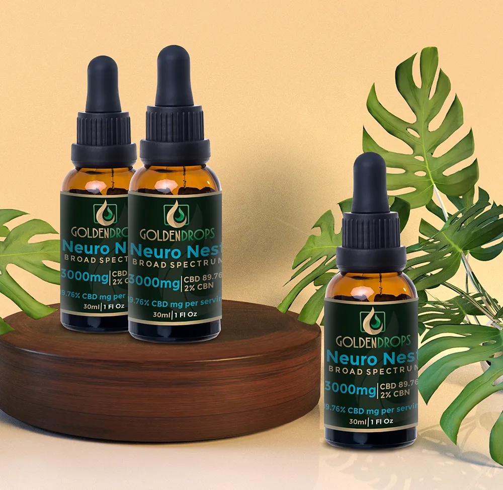 NeuroNest Broad Spectrum CBD 3000mg product bottle