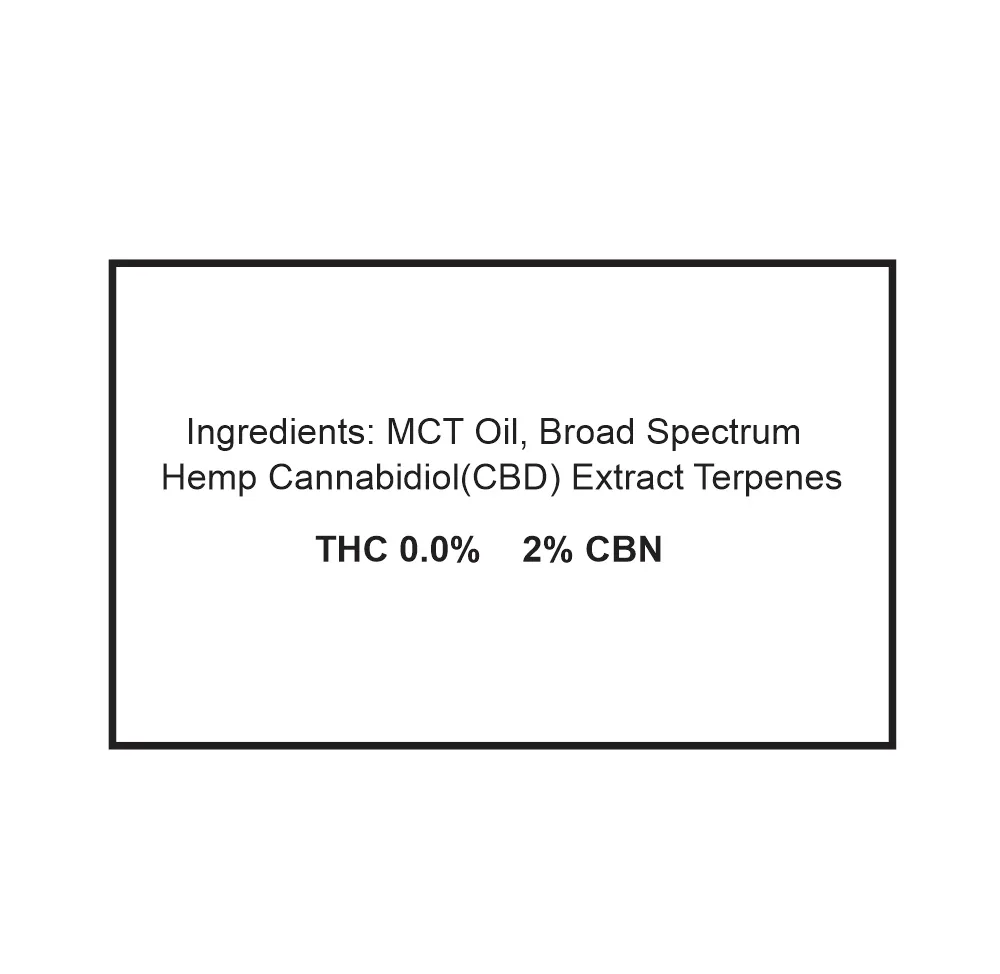 NeuroNest Broad Spectrum CBD 3000mg supplement facts
